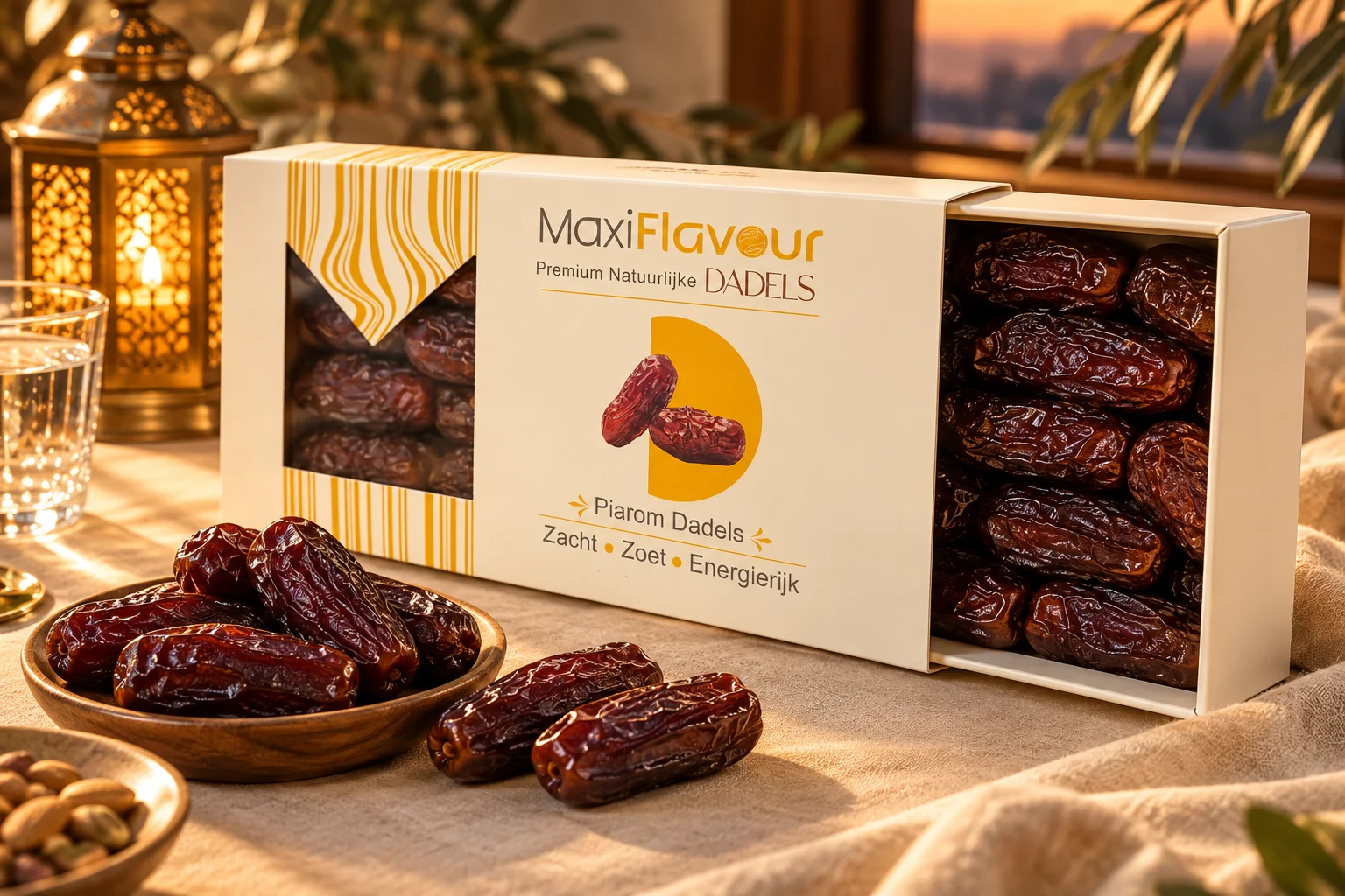 MaxiFlavour Piarom dates gift box opened for Ramadan and Eid