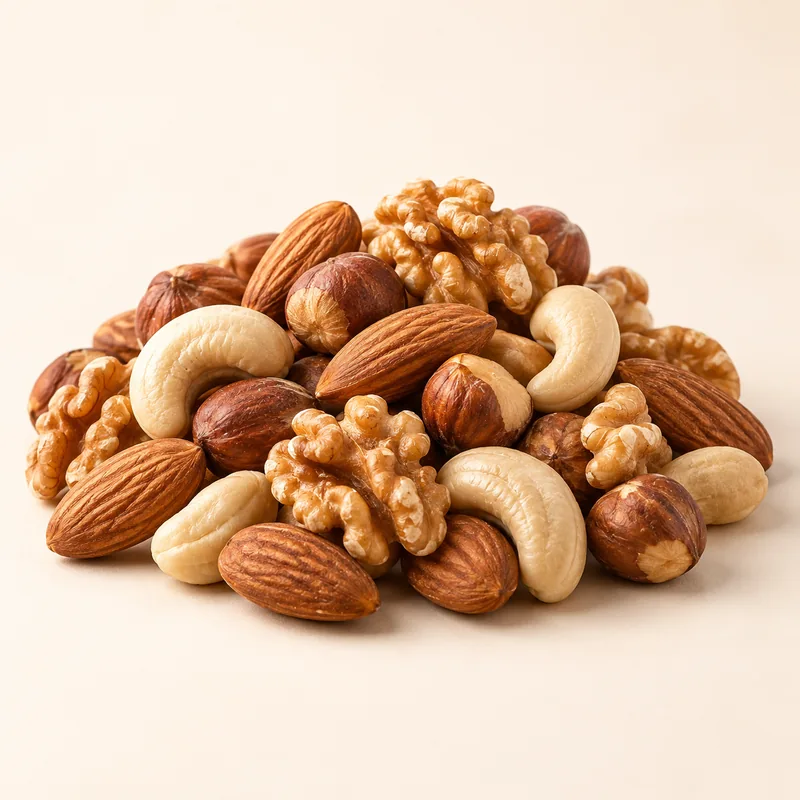 Premium mixed nuts from MaxiFlavour – almonds, walnuts, hazelnuts and cashews delivered across Europe